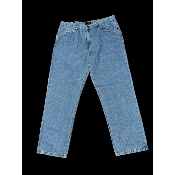 NEW WITH TAGS Saddlebred Men's Blue Classic Fit LT BLU Jeans Size 42W x 32L - Picture 1 of 8